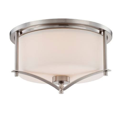 Colton Satin Nickel Flush Mount