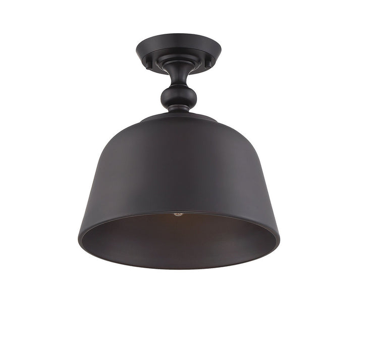 Berg English Bronze 1 Light Semi-Flush