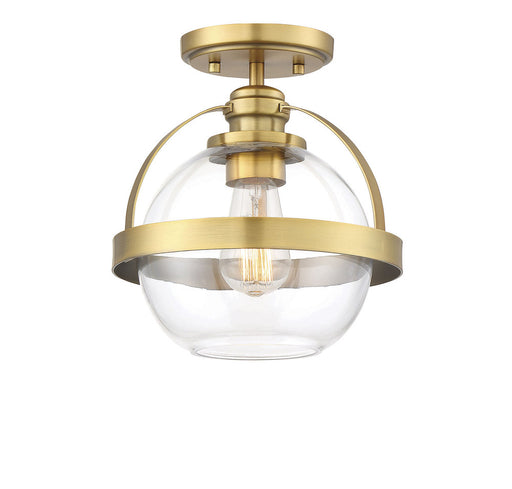 Pendleton Warm Brass 1 Light Semi-Flush