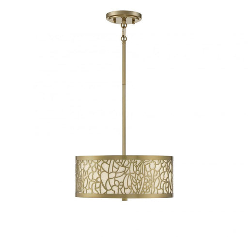 New Haven 3 Light  New Burnished Brass Convertible Semi-Flush