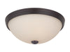 11" Flush Mount Cream Glass