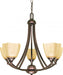 NORMANDY 5 LT CHANDELIER