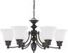 EMPIRE 6 LIGHT 26" CHANDELIER