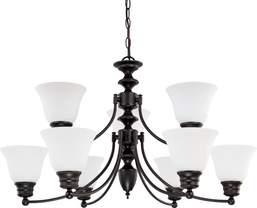 EMPIRE 9 LIGHT 32" CHANDELIER