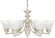 EMPIRE 6 LT CHANDELIER