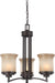 HARMONY 3 LIGHT CHANDELIER