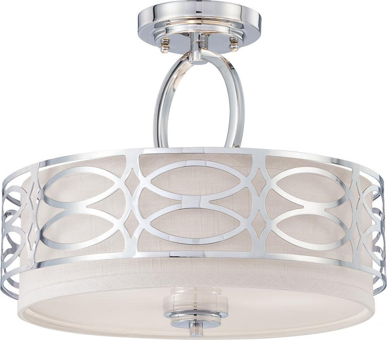 HARLOW 3 LIGHT SEMI-FLUSH