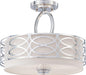 HARLOW 3 LIGHT SEMI-FLUSH