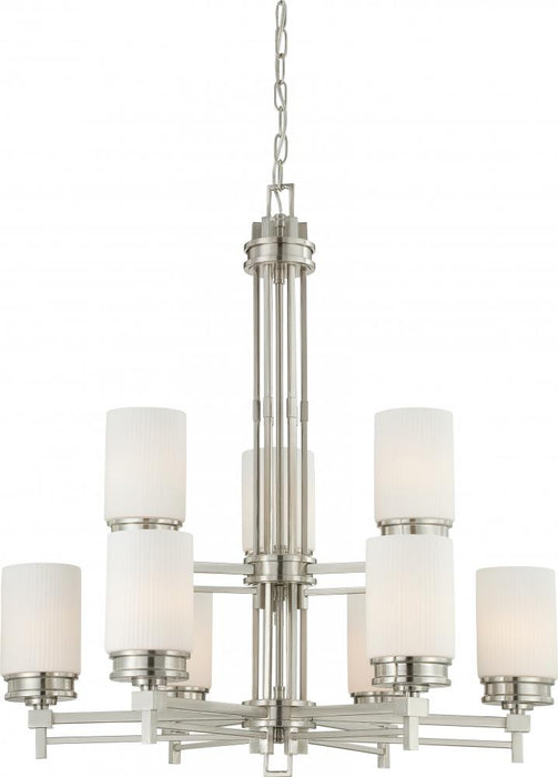 WRIGHT 9 LIGHT CHANDELIER