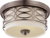 HARLOW 2 LIGHT FLUSH DOME