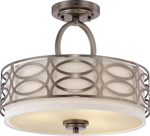 HARLOW 3 LIGHT SEMI-FLUSH