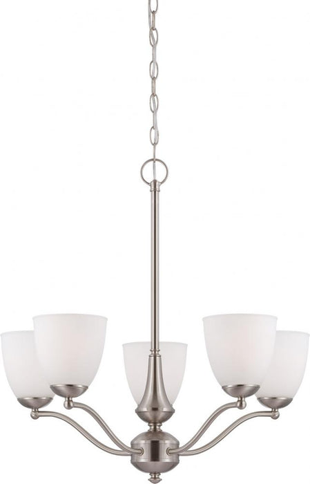 PATTON 5 LIGHT CHANDELIER/UP