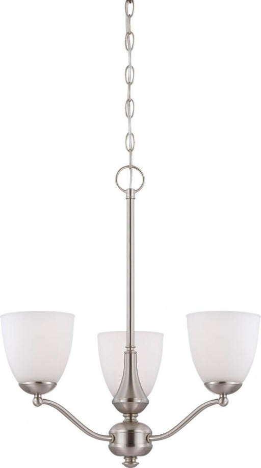 PATTON 3 LIGHT CHANDELIER/UP