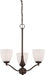 PATTON 3 LIGHT CHANDELIER/UP