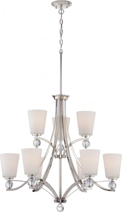 CONNIE 9 LT 2 TIER CHANDELIER