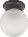 1 LIGHT 6" BALL CEILING