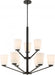 NOME 9 LIGHT CHANDELIER