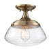 KEW 1 LIGHT SEMI FLUSH