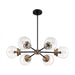 AXIS 6 LIGHT CHANDELIER