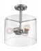 BRANSEL 3 LIGHT SEMI FLUSH