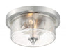 BRANSEL 2 LIGHT FLUSH MOUNT