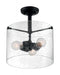 BRANSEL 3 LIGHT SEMI FLUSH