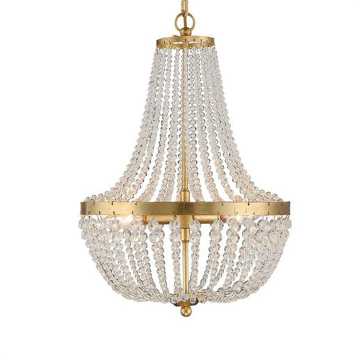 Rylee 3 Light Antique Gold Chandelier