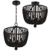 Rylee 4 Light Matte Black Chandelier