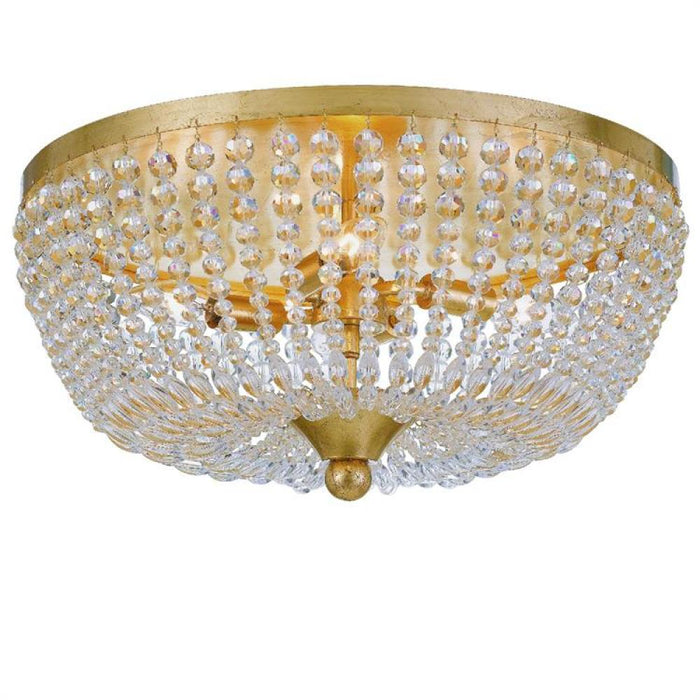 Rylee 4 Light Antique Gold Ceiling Lamp