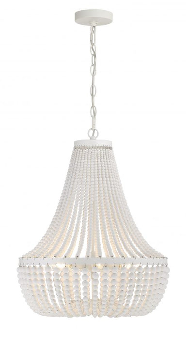 Rylee 6 Light Matte White Chandelier