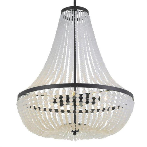 Rylee 8 Light Matte Black Chandelier