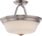 CALVIN 2 LT LED SEMI FLUSH