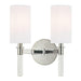 2 LIGHT WALL SCONCE