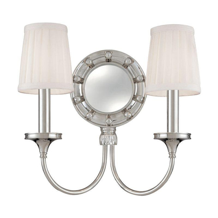 2 LIGHT MIRRORED WALL SCONCE