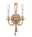 Crystorama 2 Light Olde Brass Cast Brass Wall Mount I