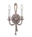 Crystorama 2 Light Pewter Cast Brass Wall Mount III