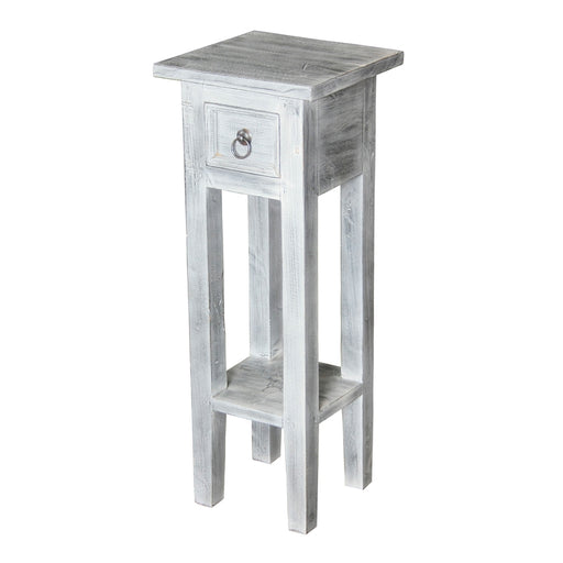 Sutter End Table in White Wash