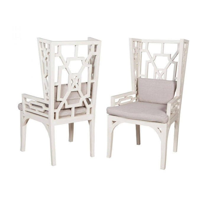 Manor Wing Chairs with Cushions (Set of 2)