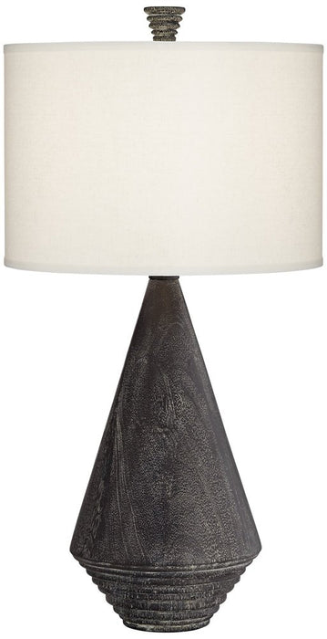 TL-Poly wood texture pyramid lamp