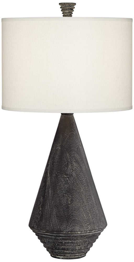 TL-Poly wood texture pyramid lamp