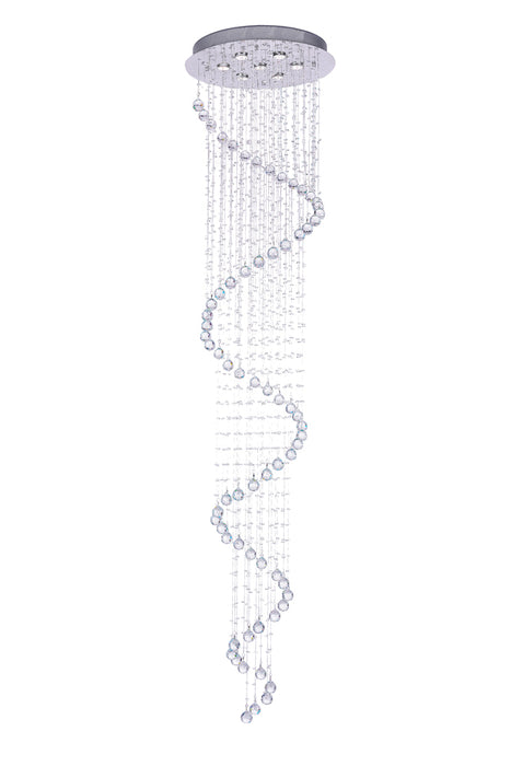 12 Light Flush Mount with Chrome finish