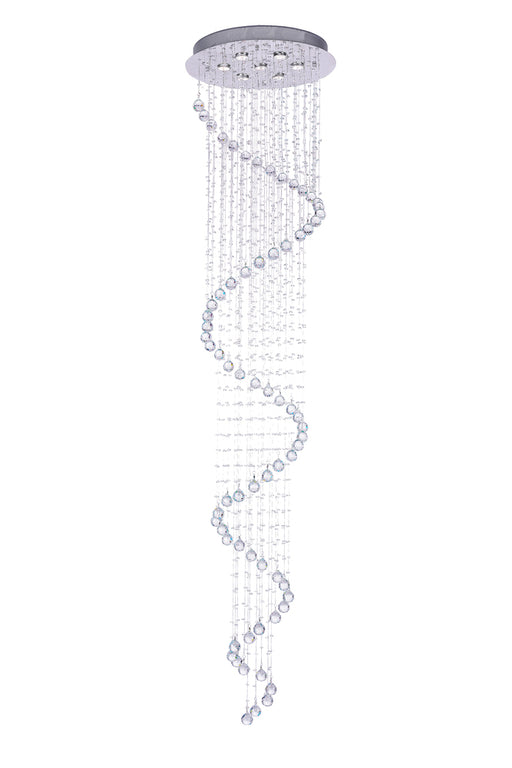 12 Light Flush Mount with Chrome finish