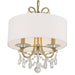 Othello 3 Light Vibrant Gold Chandelier