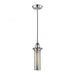 Fulton 1-Light Mini Pendant in Polished Chrome with Perforated Metal Shade