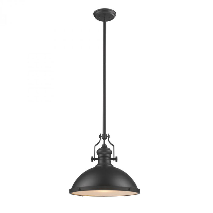 Chadwick 1-Light pendant in  Matte Black