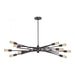 Xenia 10-Light Chandelier in Oil Rubbed Bronze