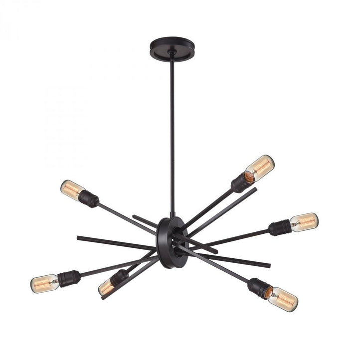 Xenia 6-Light Chandelier in Oil Rubbed Bronze