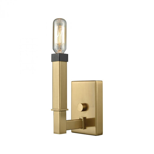 Mandeville 1-Light Vanity Lamp in Oil Rubbed Bronze and Satin Brass