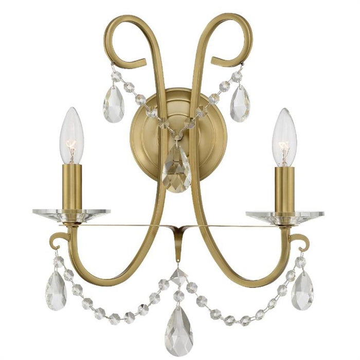 Othello 2 Light Vibrant Gold Wall Mount