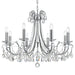 Othello 8 Light Clear Crystal Polished Chrome Chandelier